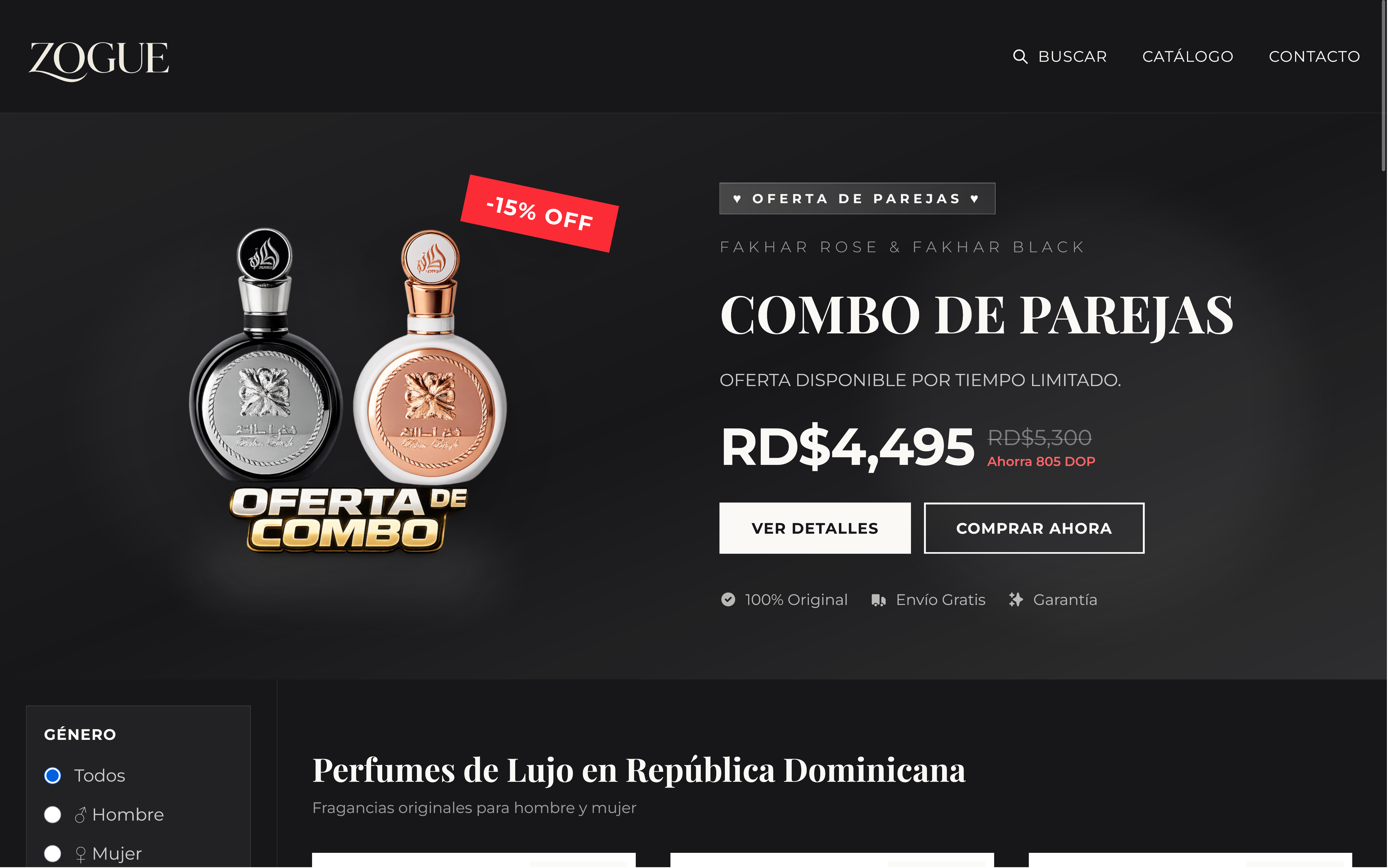 Zogue E-Commerce | Tienda de Perfumes